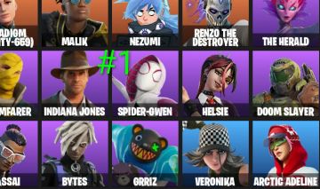Conta com Gwen e indiana Jones +850 vbucks