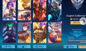 Conta mobile legends 179 skins