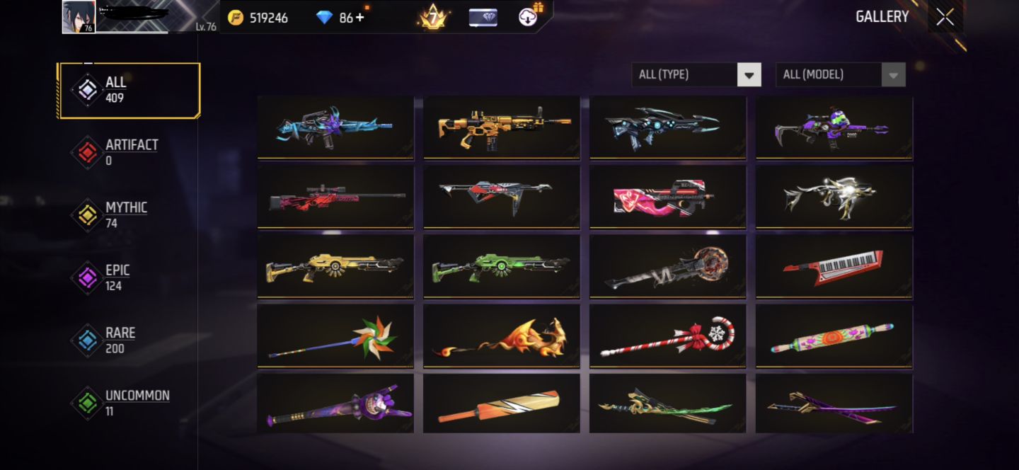 CONTA FREE FIRE PRIME 7 COM MUITAS PARCERIAS!!!!!!!
