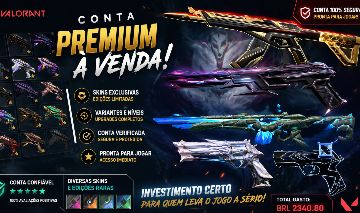 CONTA VALORANT FULL ACESSO SEM BANIMENTO OU RESTRIÇÃO DIVERSAS SKINS E LEVEL 196