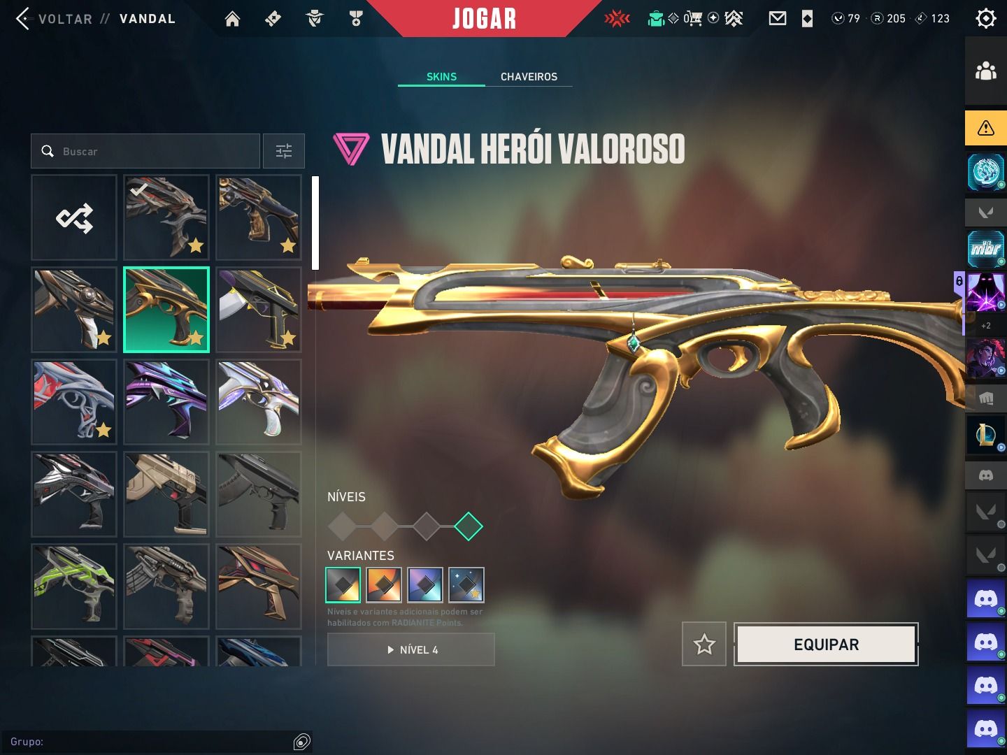 CONTA PEAK ASCENDENTE 1 COM VARIAS SKINS