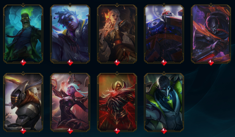Platina Lv590 | 107 Skins | 141 Chromas |> Lista nas Imagens (Ultimate/Mítica)