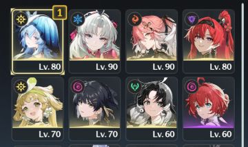 Conta Wuthering nível 62 com vários personagens T5