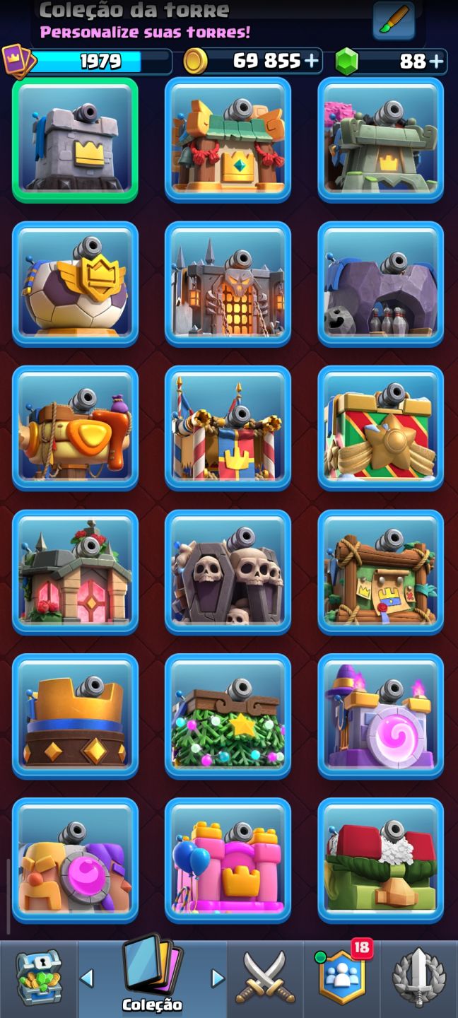 Conta Clash Royale | 48 Cartas Level 16 | 29 Evoluções | 8 Heróis