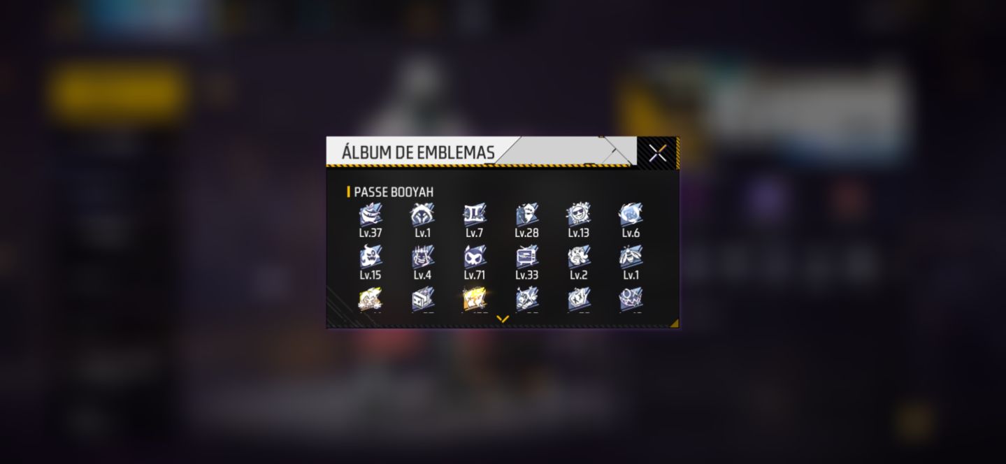 Conta de free fire com skins de Naruto da 1 temporada e bem antiga