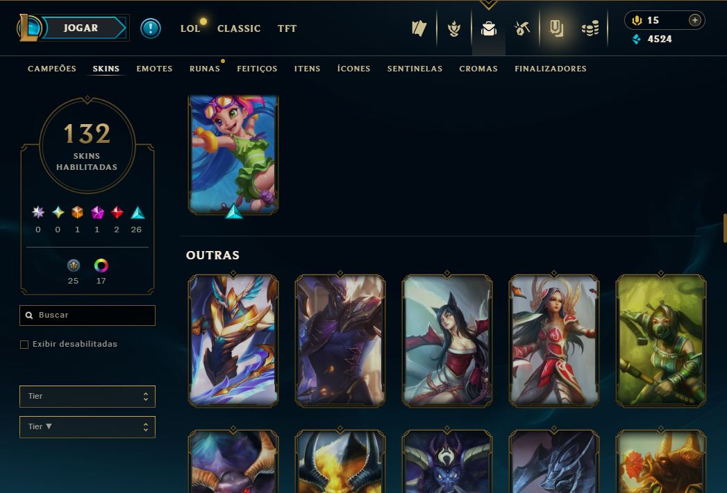 CONTA UNRANKED - 132 SKIN - FULL CHAMP + PREÇO BAIXISSIMO! - 100% SEGURA!