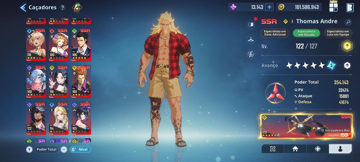 Conta Leveling Arise Level 127 + 98kk em moedas de ouro. End game + brinde acc