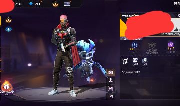 Conta de free fire lvl 33 com ump booyah atributada + troca Nick + 121 diamantes
