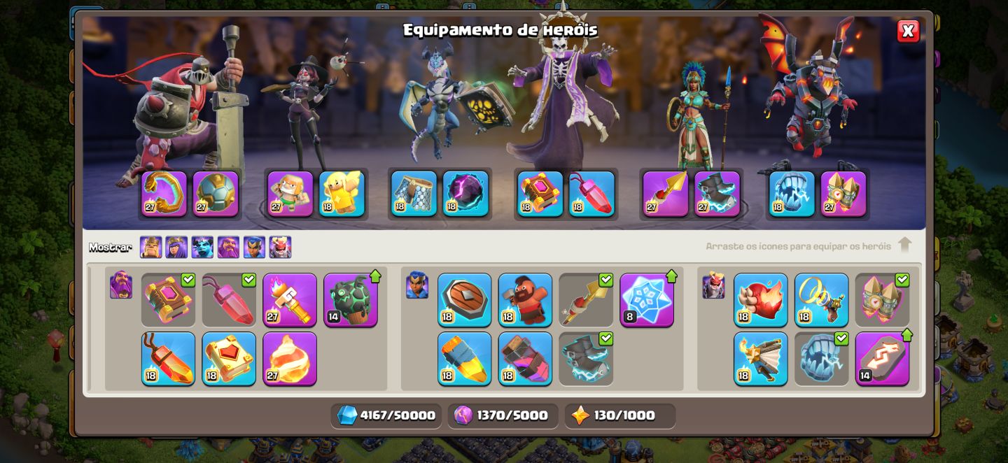 CONTA NÍVEL 500 CLASH OF CLANS 100% FULL (A MAIS RARA DO MERCADO HOJE)