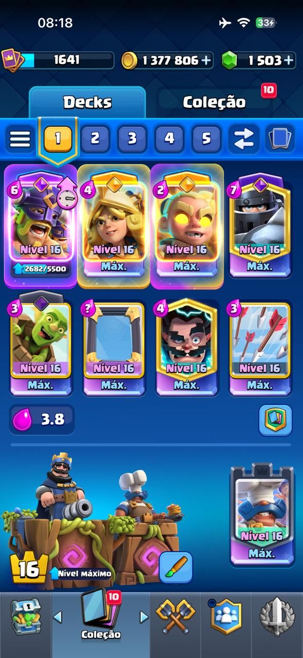 CONTA CLASH LVL 16