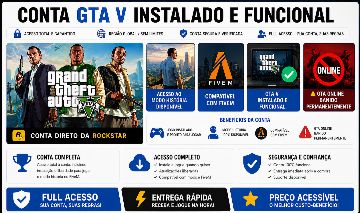 GTA 5 - SOCIAL CLUB | PC - FULL ACESSO