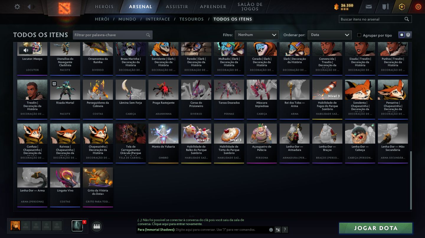 CONTA LENDA 1 - DOTA 2 3k.144 MMR - 10.000/10.000 BEHAVIOR