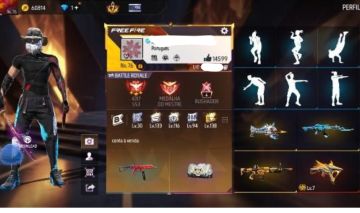 CONTA FREE FIRE PRIME 7 LEVEL 76 QUASE 9 ANOS