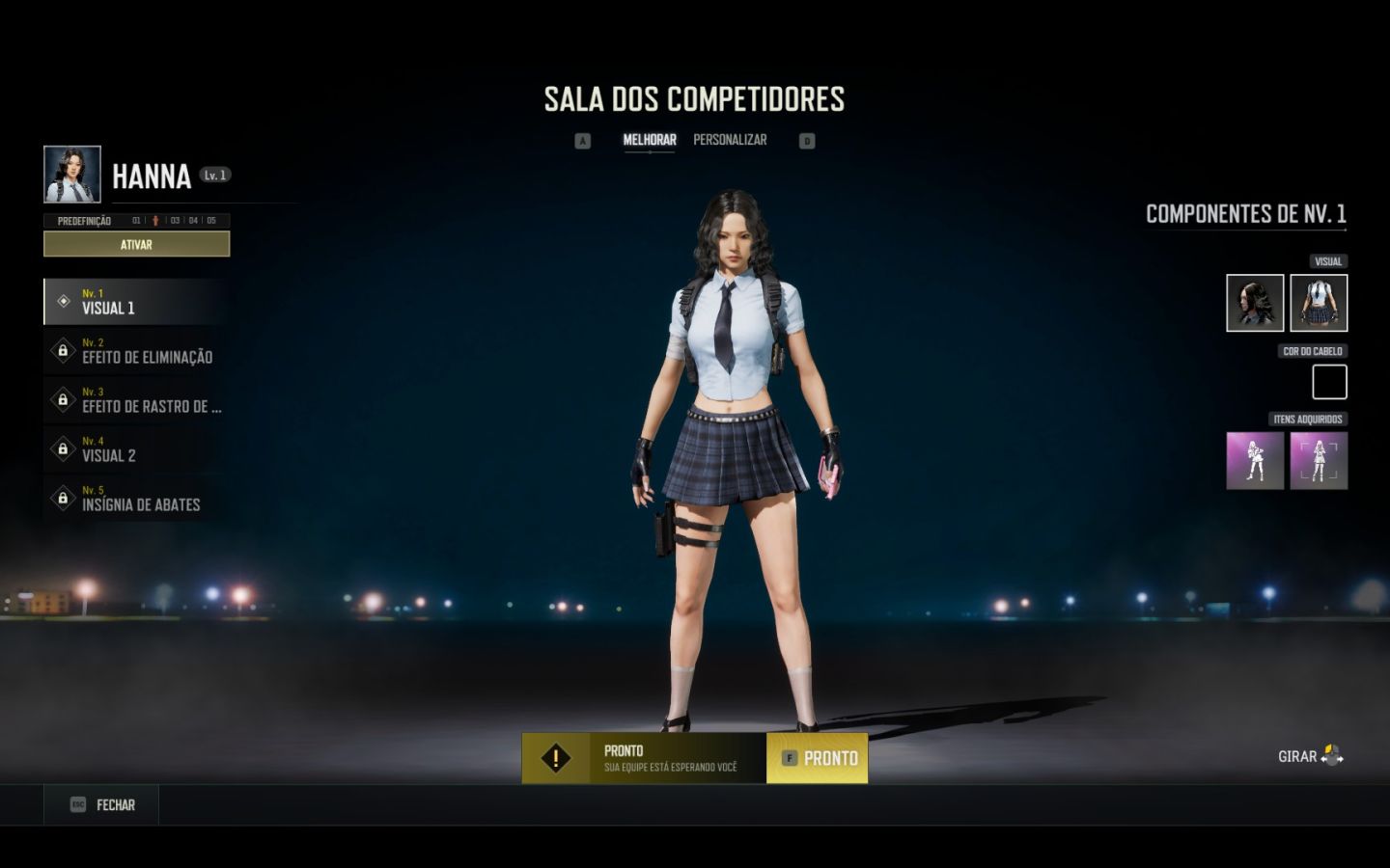 Conta PUBG 5 PROG 3 KILL FEED PERSONAGEM PROG