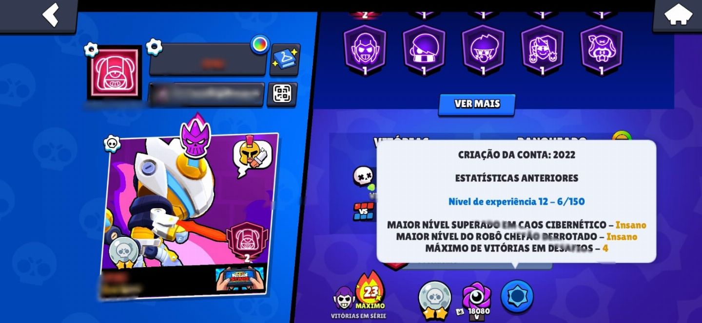 Melhor preço, Conta De Brawl Stars com muitas skins, tendo 10 skins raríssimas.