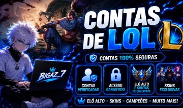 CONTAS SMURF 30+ LOL | LEAGUE OF LEGENDS | FULL ACESSO