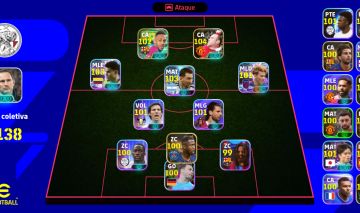 Time completo com 1250 moedas ( Android ) / só Konami id 3140 de força