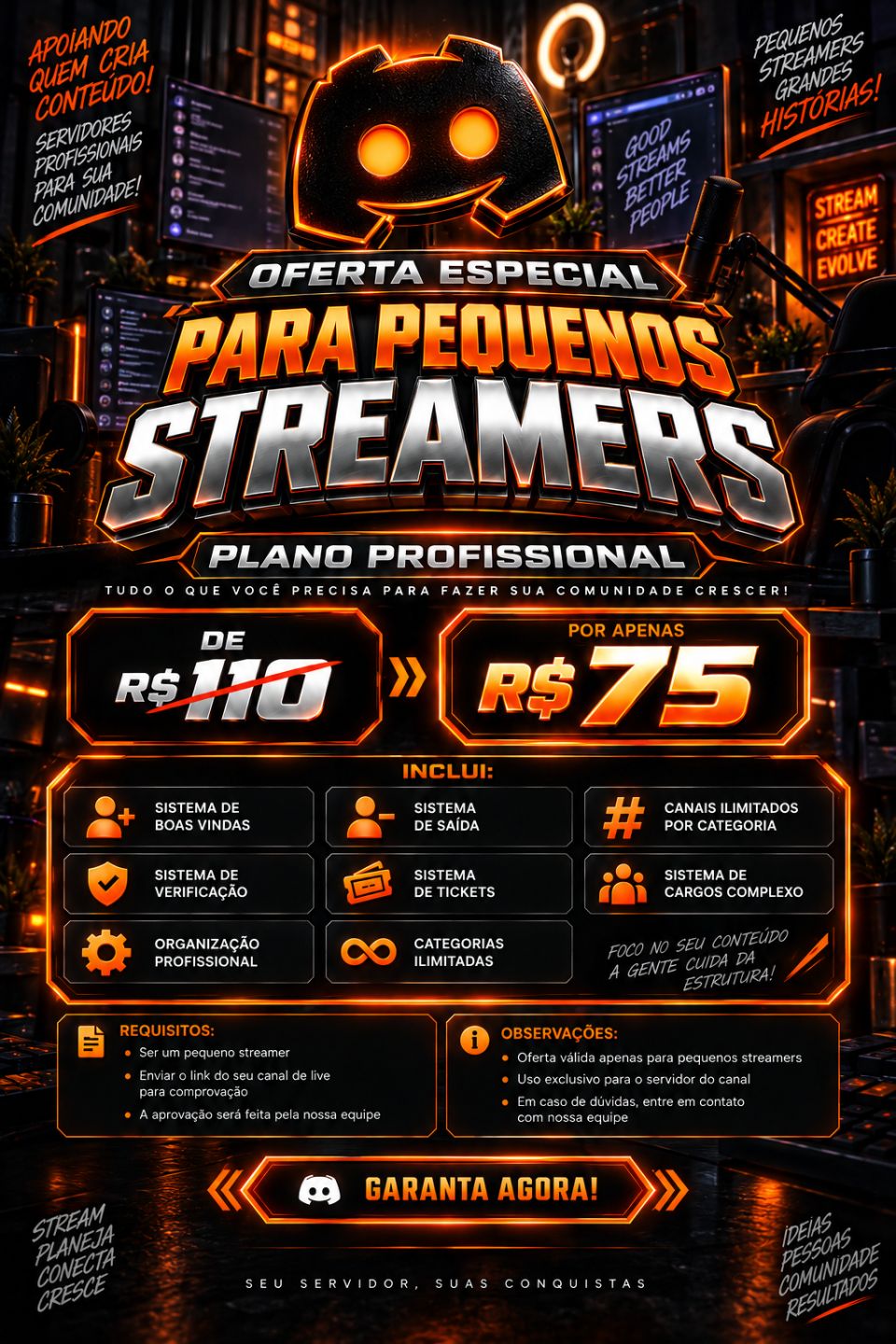 Criação de Servidores de Discord