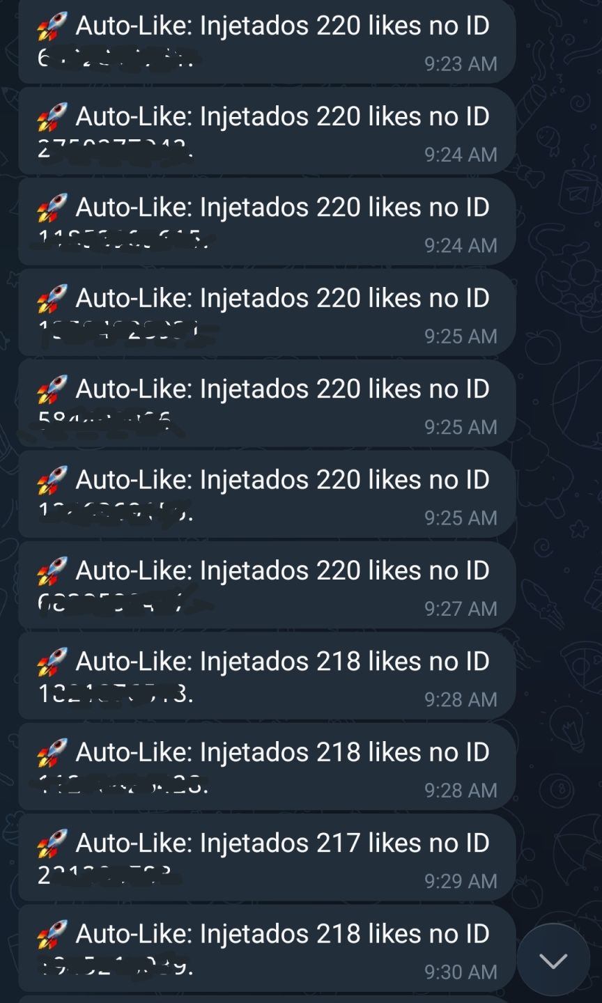 LIKES PARA FREE FIRE VIA ID LIKE CURTIDAS 700 LIKES + BRINDE [PROMOÇÃO]