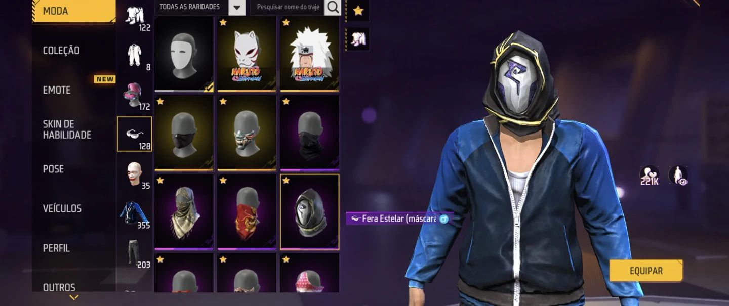 Conta Antiga Boa e Barata com Bastante Skins Feminina,ump e Xm8 Att + 355 Peitas