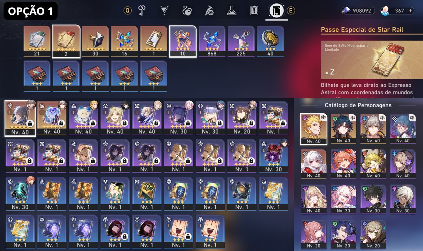 Contas Honkai Iniciais no Garantido