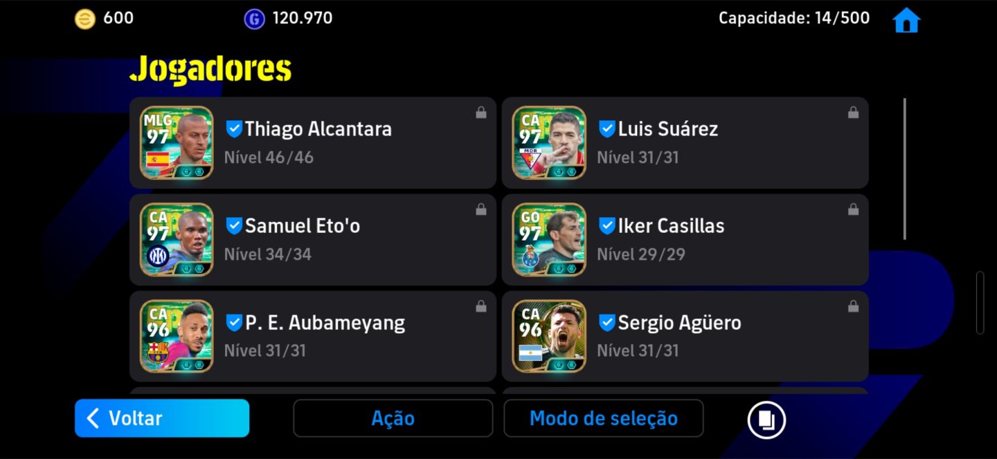 CONTA EFOOTBALL À VENDA