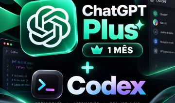 ChatGPT Plus 1 Mês Individual + Codex | Conta Privada | Envio Rápido