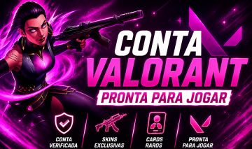 CONTA VALORANT | SKINS RARAS + CARD EXCLUSIVO