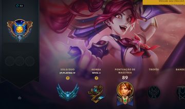 Conta lvl 52 só duas partidas jogadas na season com mmr esmeralda