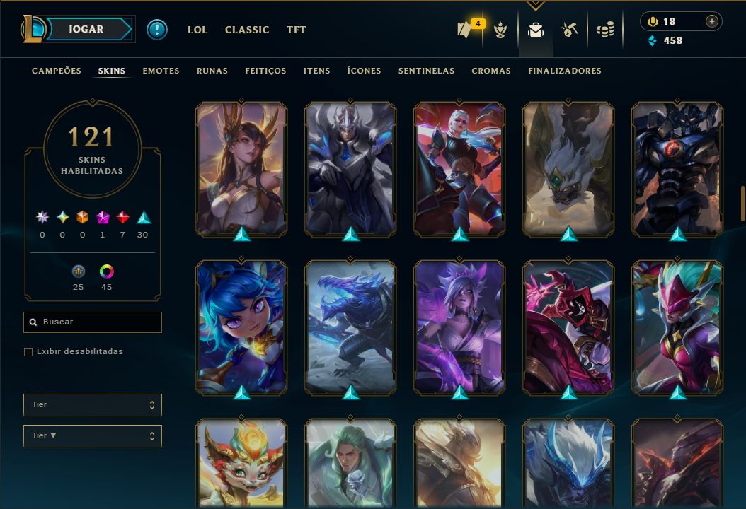 LENDÁRIA DARIUS MESTRE DA ENTERRADA + [QUASE 150 SKINS HABILITADAS] + TROCA NICK