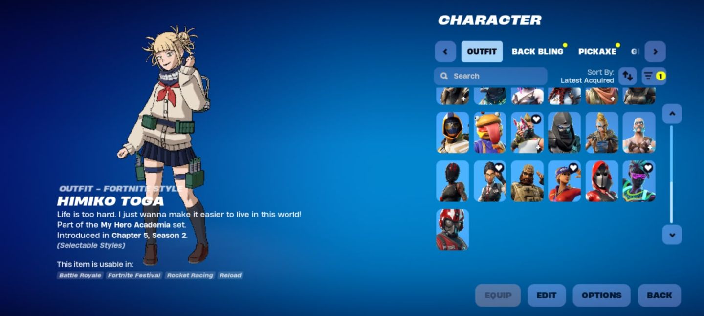 CONTA FORTNITE OG (CAP 1) | 49 SKINS + HIMIKO TOGA + JUICE WRLD | NEGOCIAVEL