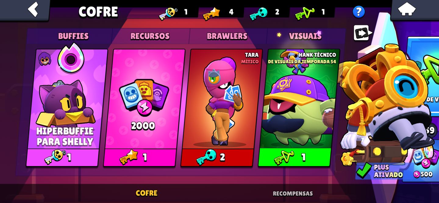 CONTA BRAWL STARS 2019 SIRIUS + DAMIAN 65 BRAWLERS