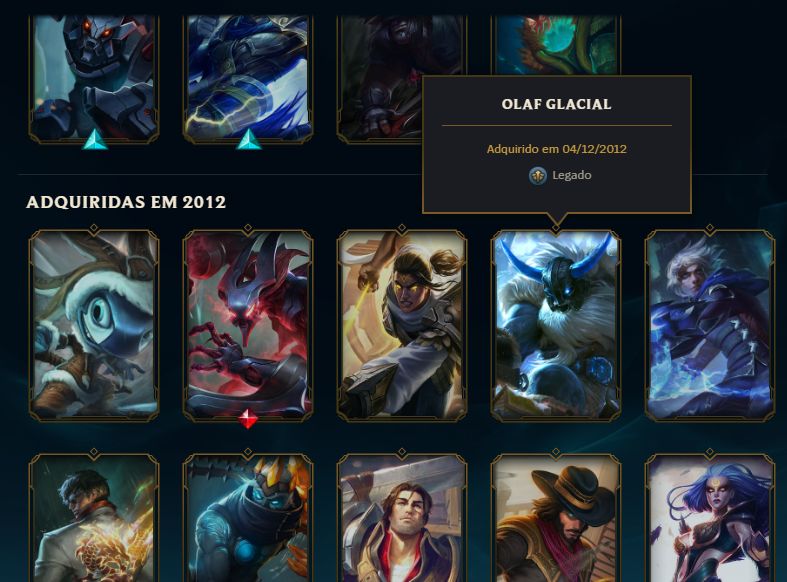 CONTA LoL | 129 SKINS | RIVEN CAMPEONATO 2012 | 22 LEGADAS