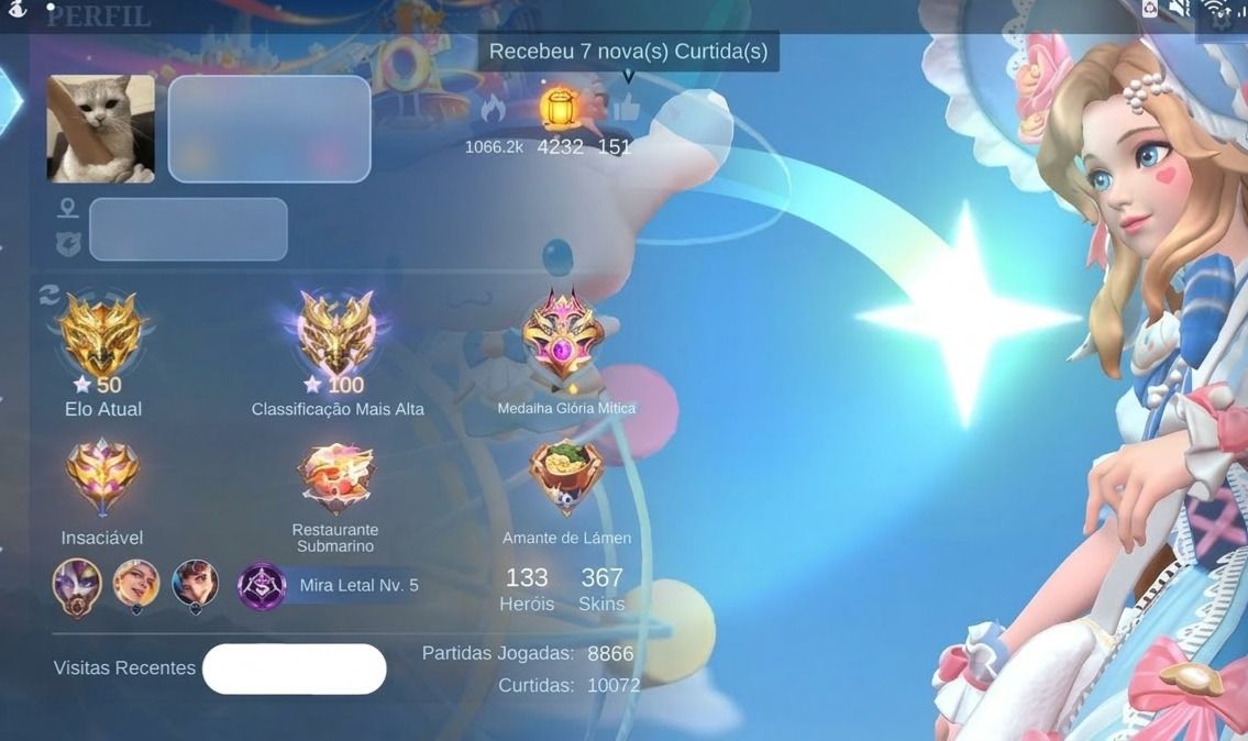 MLBB | Top Imortal 100 | 367 Skins | Naruto, Primes, Legends | Emblemas Full 60