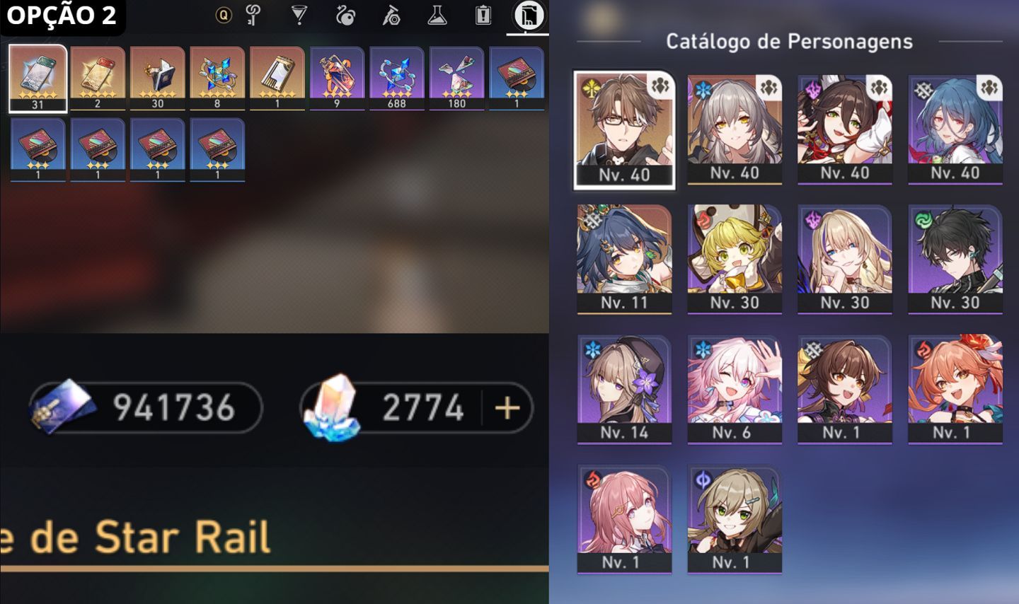 Contas Honkai Iniciais no Garantido