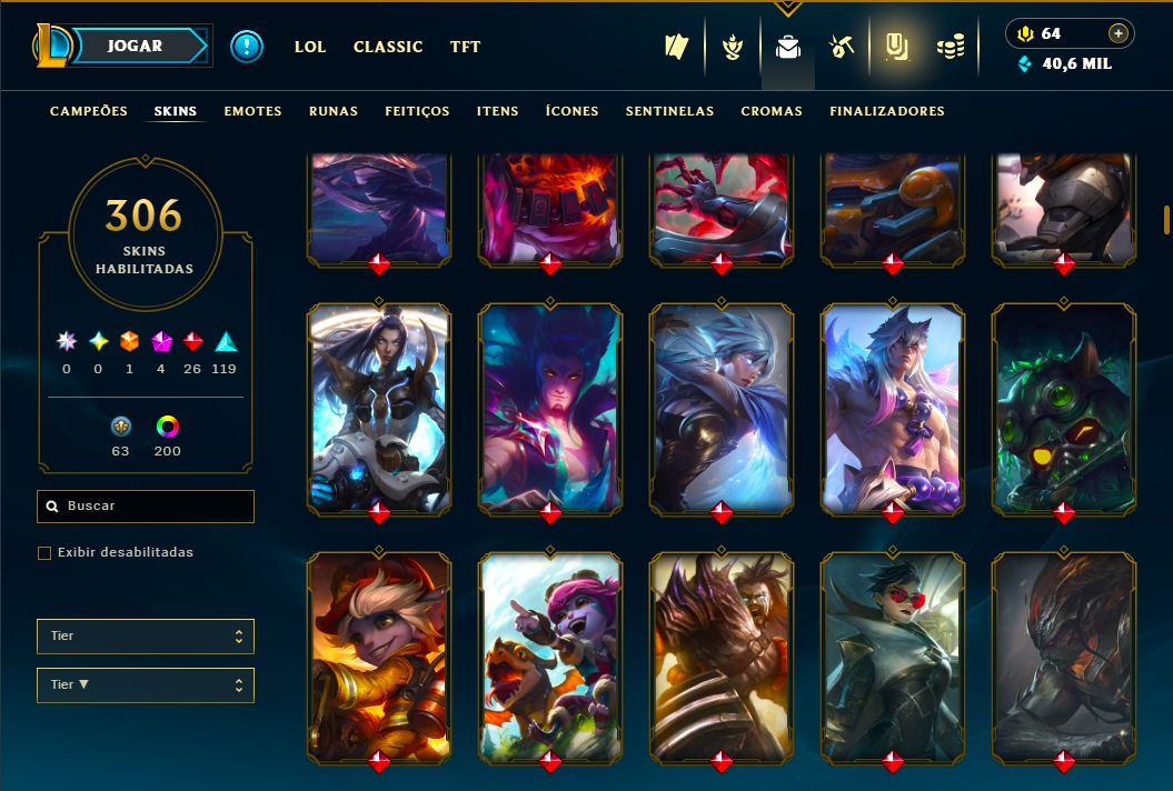 SKIN SETT FLORESCER ESPIRITUAL + [CONTA COM 300 SKINS HABILITADAS] + TROCA NICK