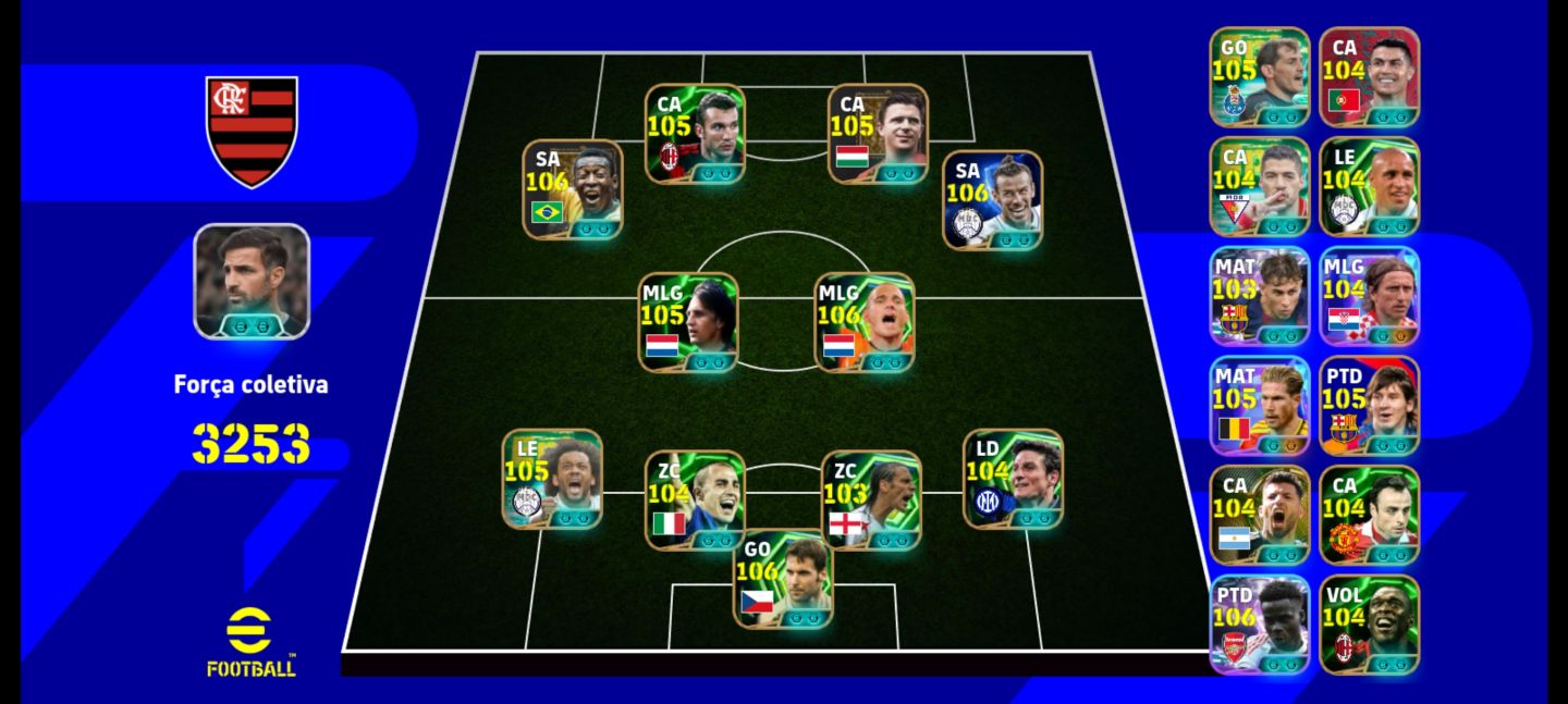 CONTA EFOOTBALL 3253 DE FORÇA! ELENCO ABSURDO, SÓ BRABO!