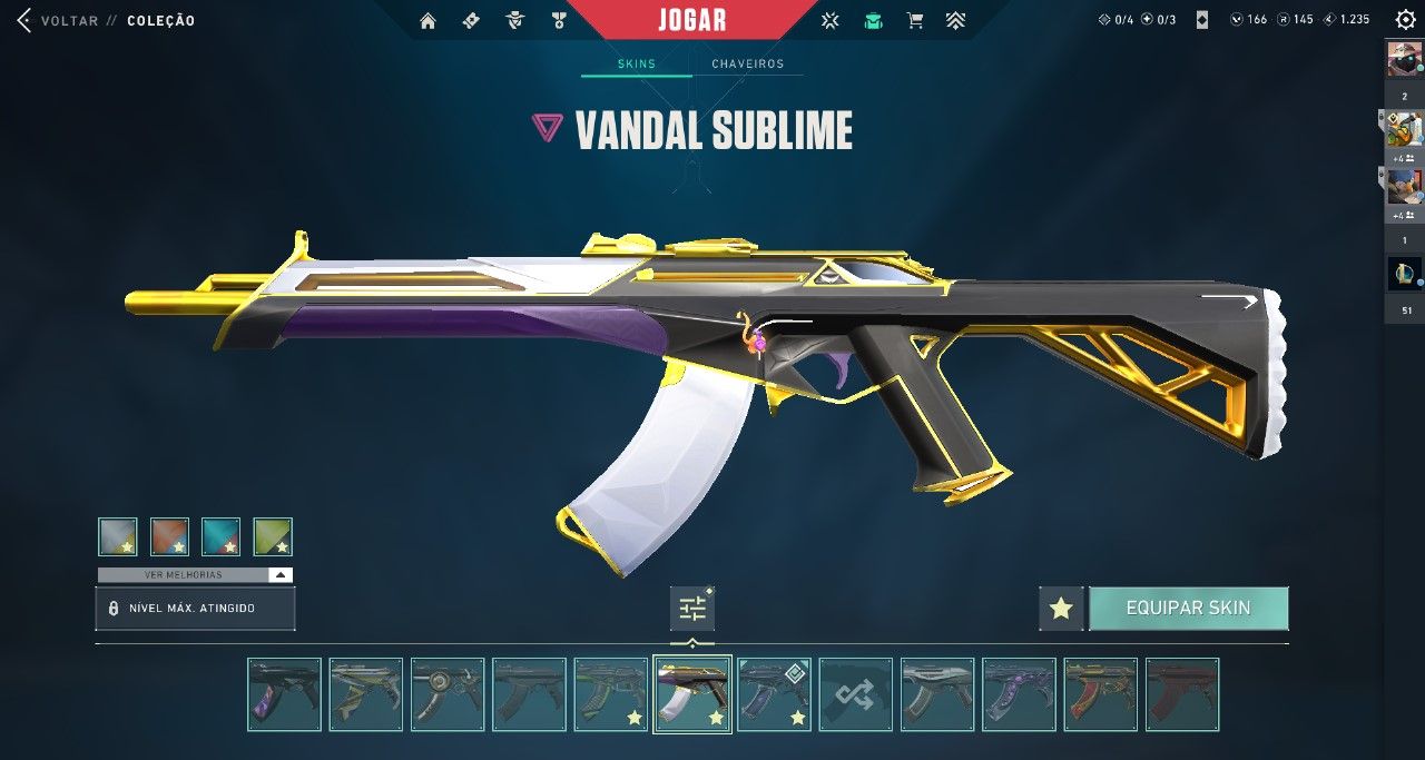 CONTA DE VALORANT COM MAIS DE 20 SKINS RARAS