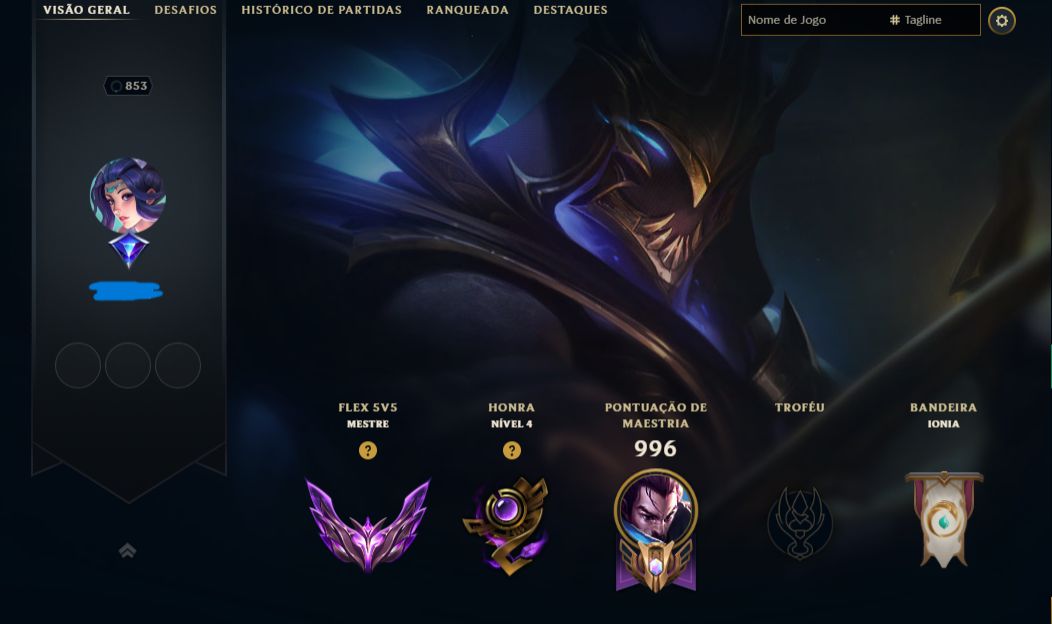 FULL ACESSO - 287 SKINS - MESTRE - 69,4K ESSENCIA AZUL - LEVEL 853
