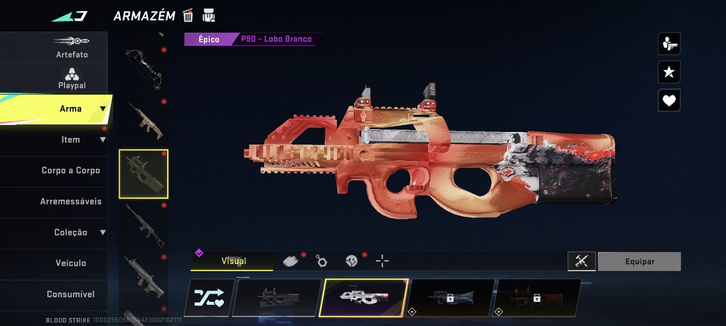 Conta de Blood Strike Nível Alto, Skins Raras e Rank elevado e Itens Esclusivos