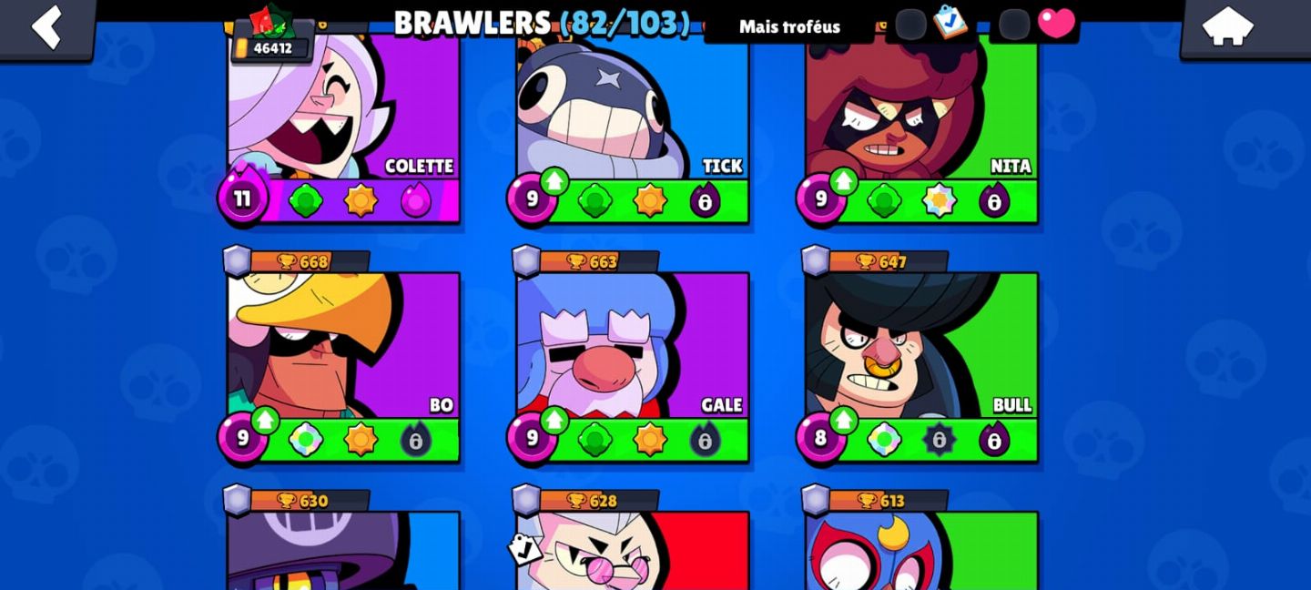 Conta Brawl Stars à venda nível avançado