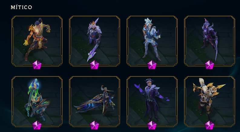 CONTA LOL 520SKINS - JINX FRAG, YAS BRANCO, CROMAS DE GM + 226 mitic essencias