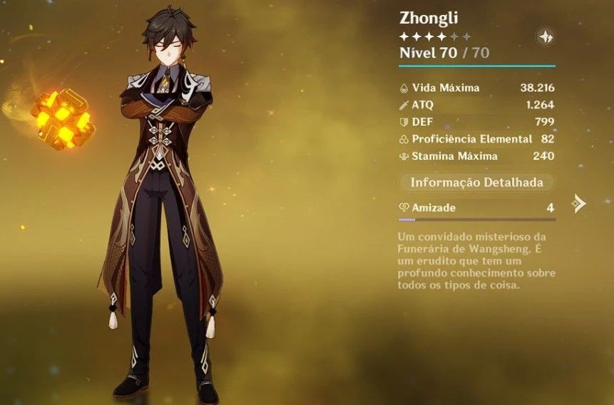 Conta Genshin Impact - Ar55 Nefer e Zhongli + assinatura e Arlecchino, garantido