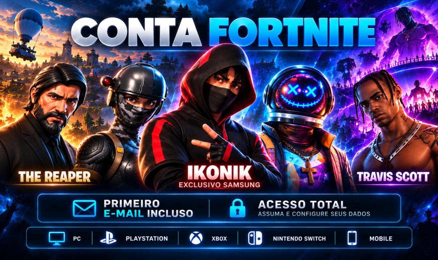 IKONIK + TRAVIS SCOTT + TWITCH PRIME 1 + THE REAPER | PRIMEIRO E-MAIL INCLUSO