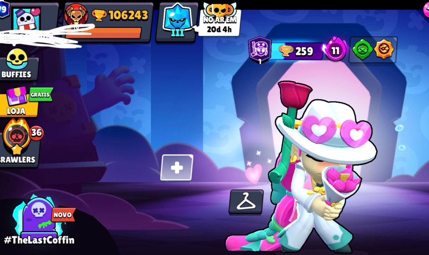 CONTA RARA DE BRAWL STARS, 4 RANK 35, PRESTIGIO 3, MESTRES 2024