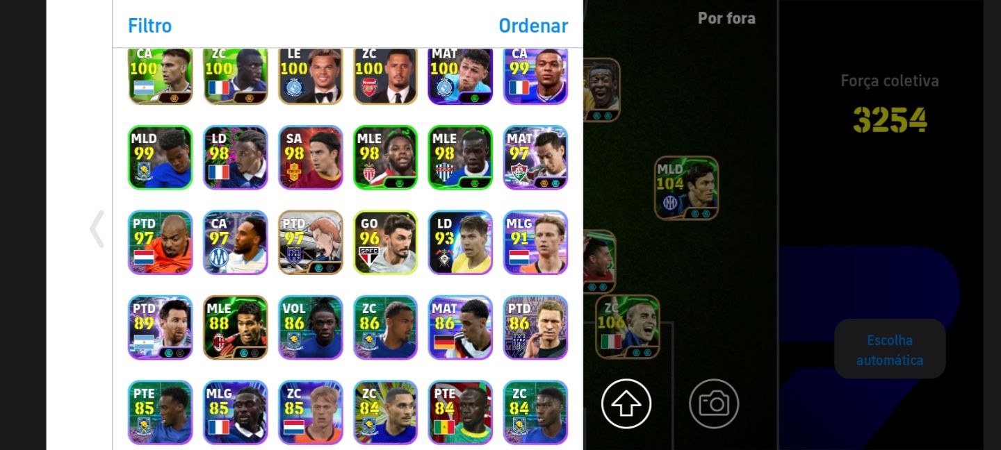 EFootball 2027 | Força da Equipe: 3254 | 2 mil Moedas | Elenco Premium
