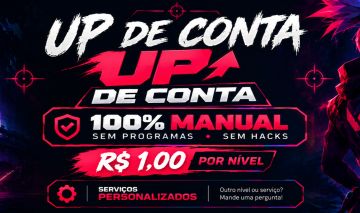 UP DE LEVEL VALORANT 1 AO 20 | Libere a Ranqueada | R$ 1 por Nível