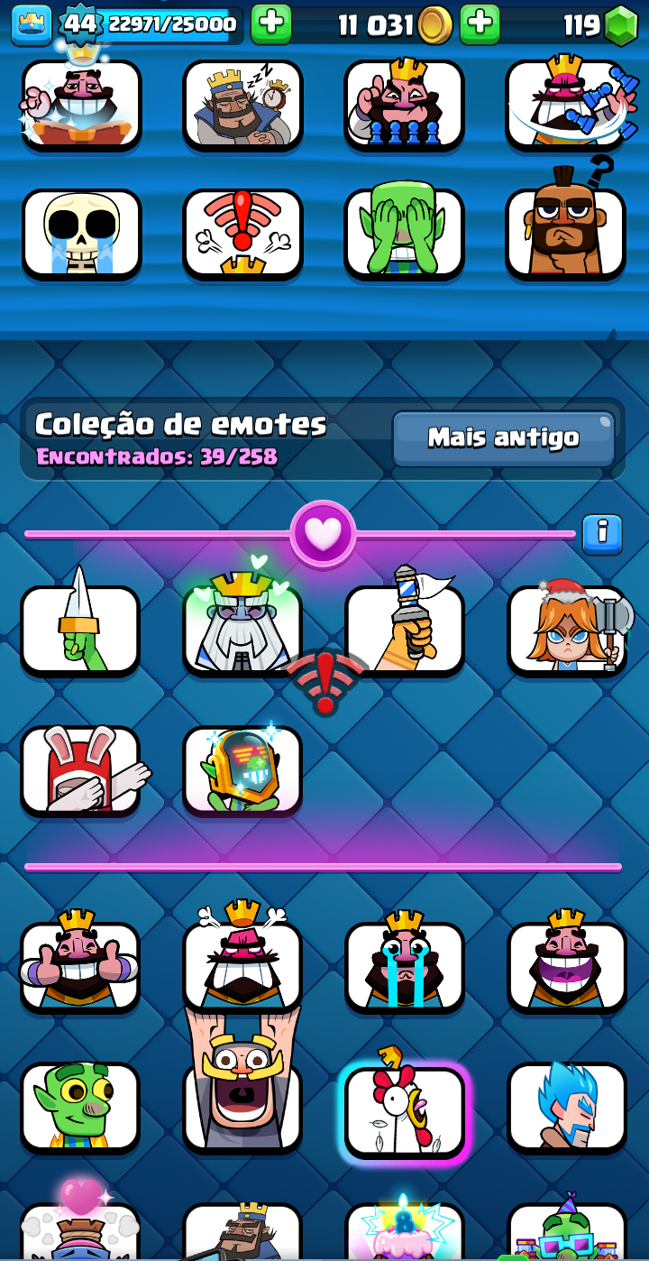 CONTA DE CLASH ROYAL FULL CARTAS, ALGUNS HERÓIS E EVOLUÇOES