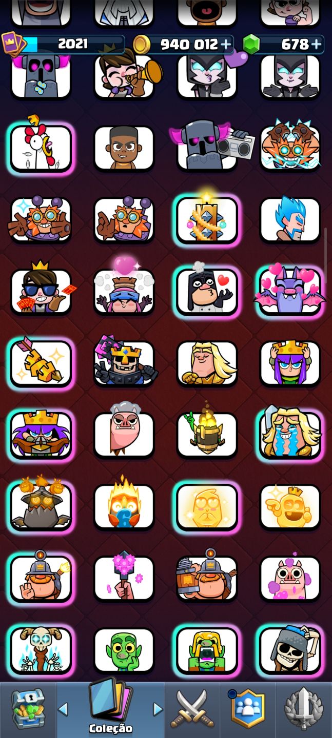 Conta Clash Royale bem encaminhada