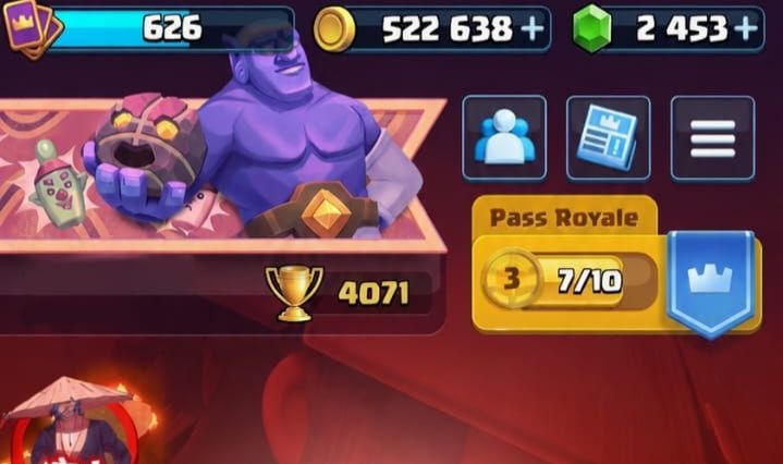 Conta Clash Royale 4071 Troféus Promoção